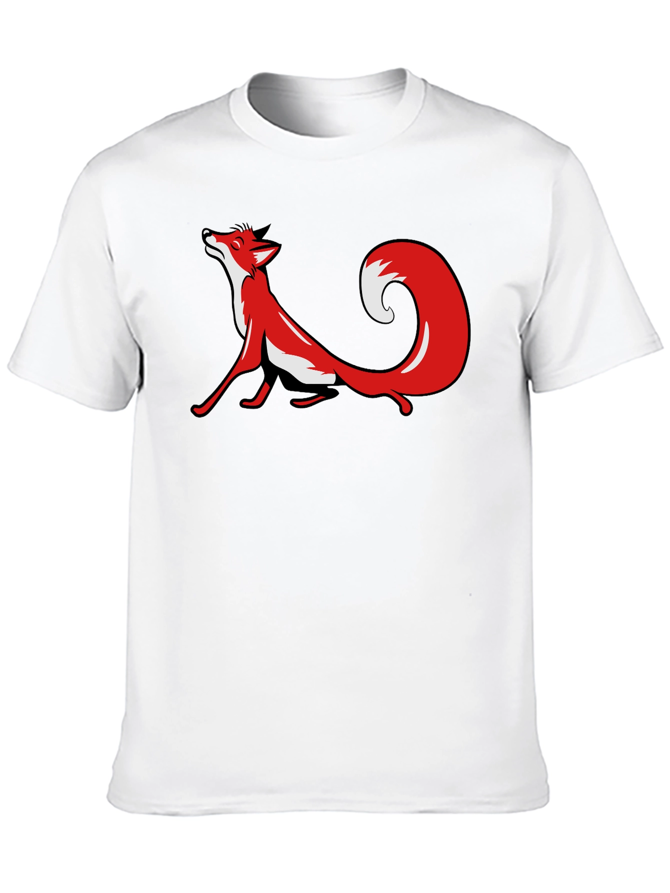 Fox Graphic T-Shirt - Casual Black Tee