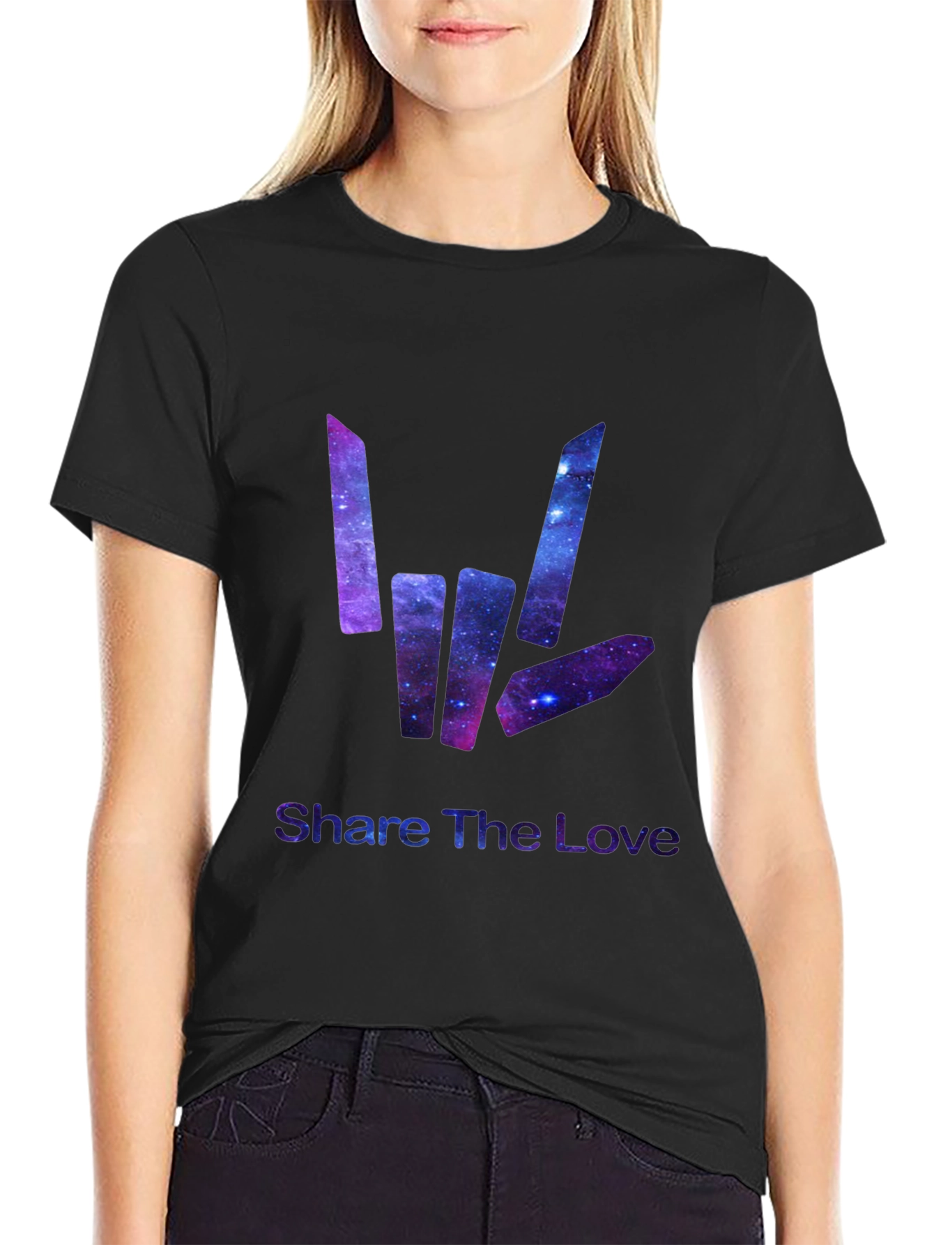 Share the Love Galaxy Graphic T-Shirt