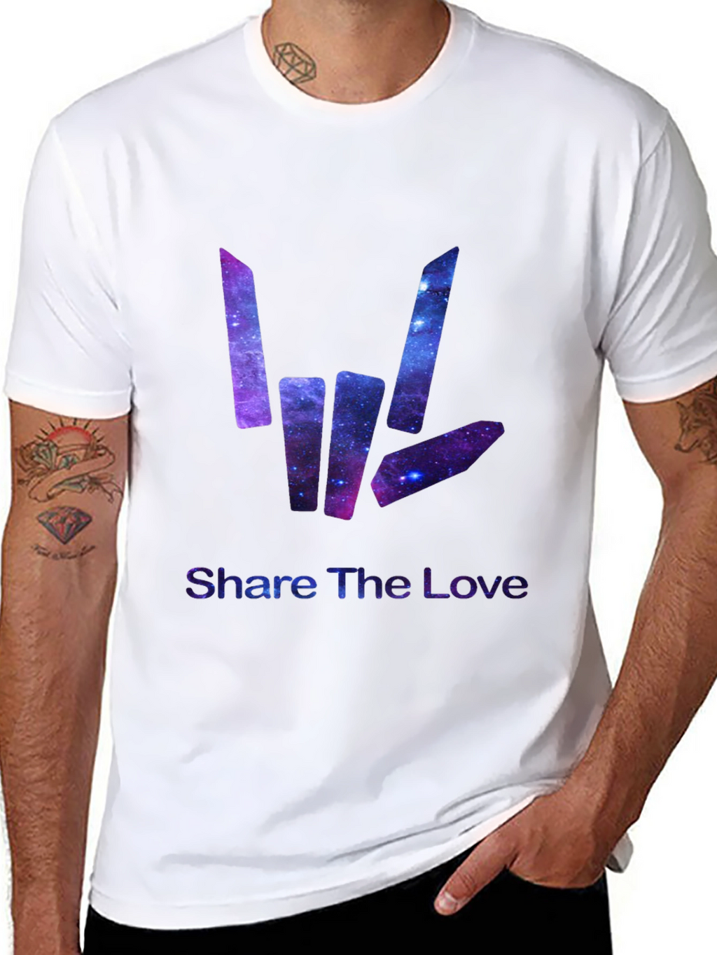 Share the Love Galaxy Graphic T-Shirt