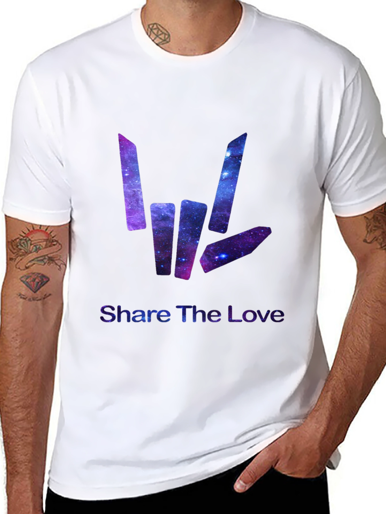Share the Love Galaxy Graphic T-Shirt