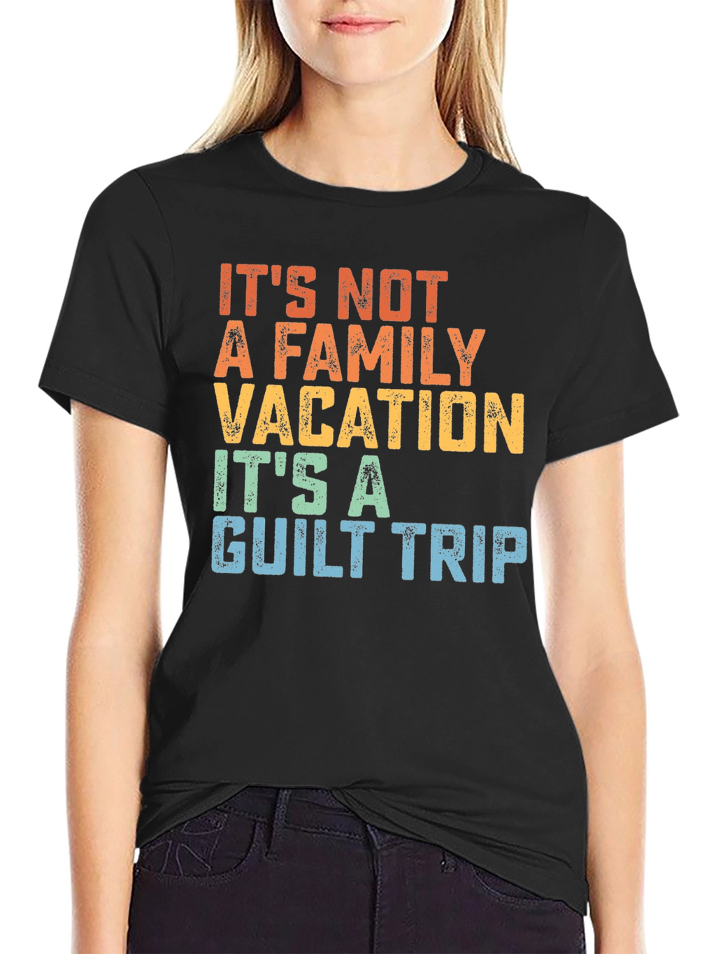Funny Family Vacation Guilt Trip T-Shirt