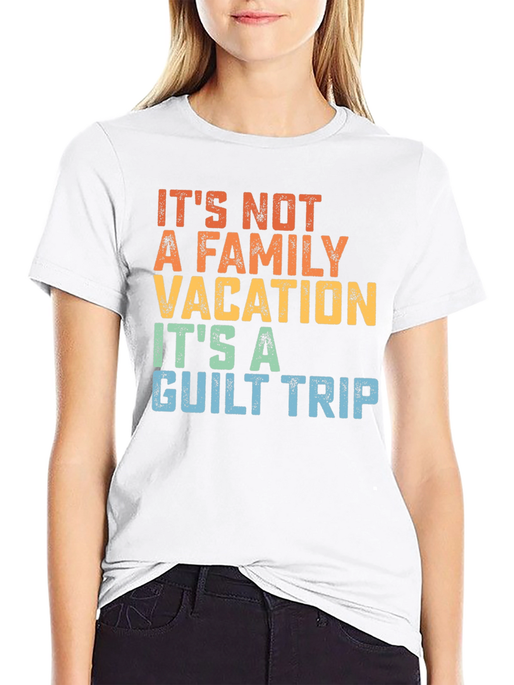 Funny Family Vacation Guilt Trip T-Shirt