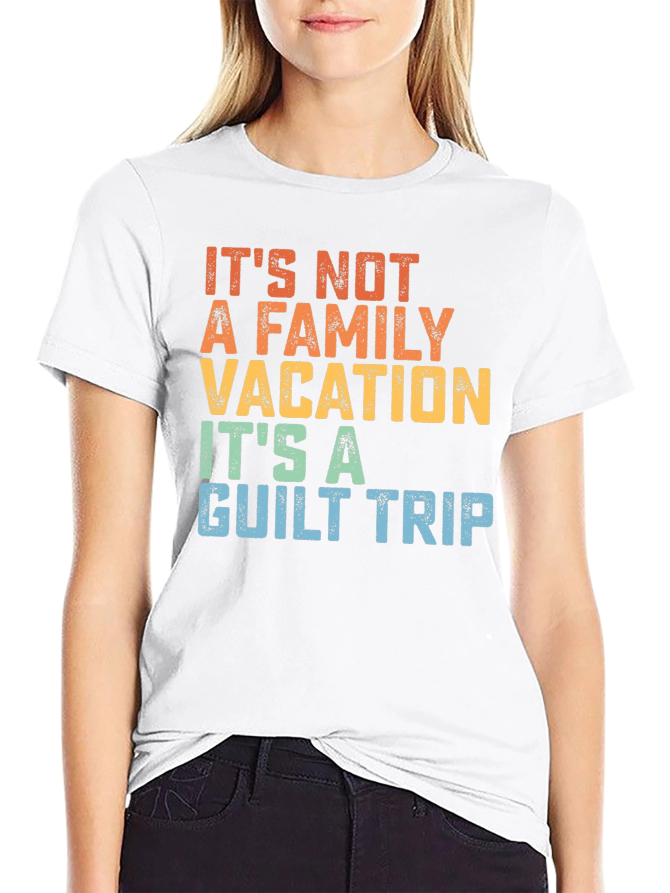 Funny Family Vacation Guilt Trip T-Shirt