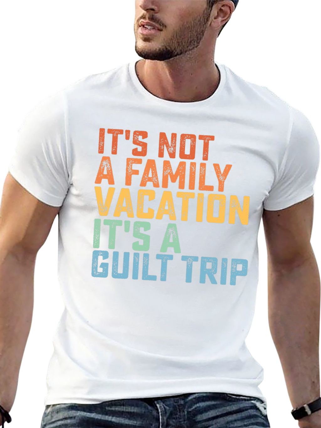Funny Family Vacation Guilt Trip T-Shirt