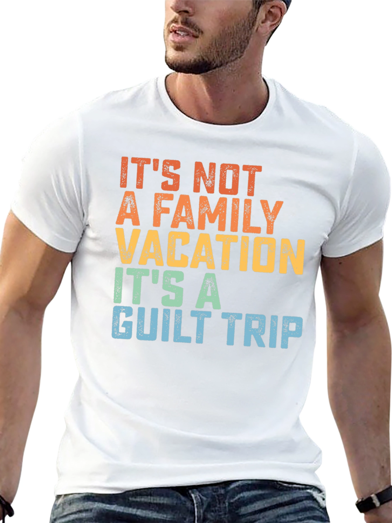 Funny Family Vacation Guilt Trip T-Shirt