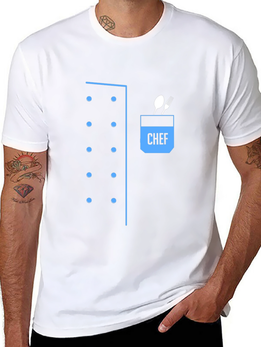 Chef Outfit T-Shirt - Novelty Kitchen Apparel