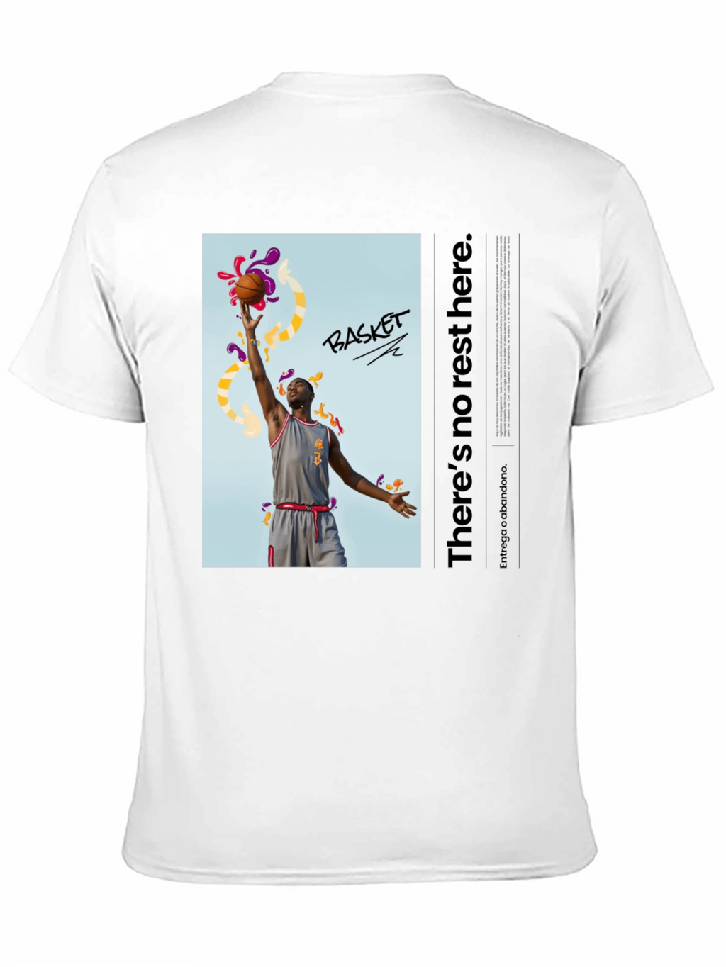 Basketball Graphic Print T-Shirt