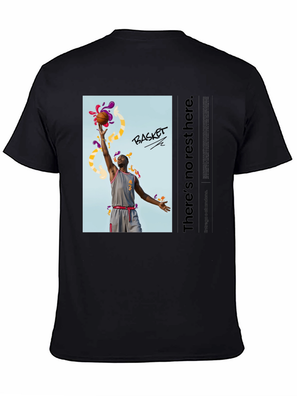 Basketball Graphic Print T-Shirt