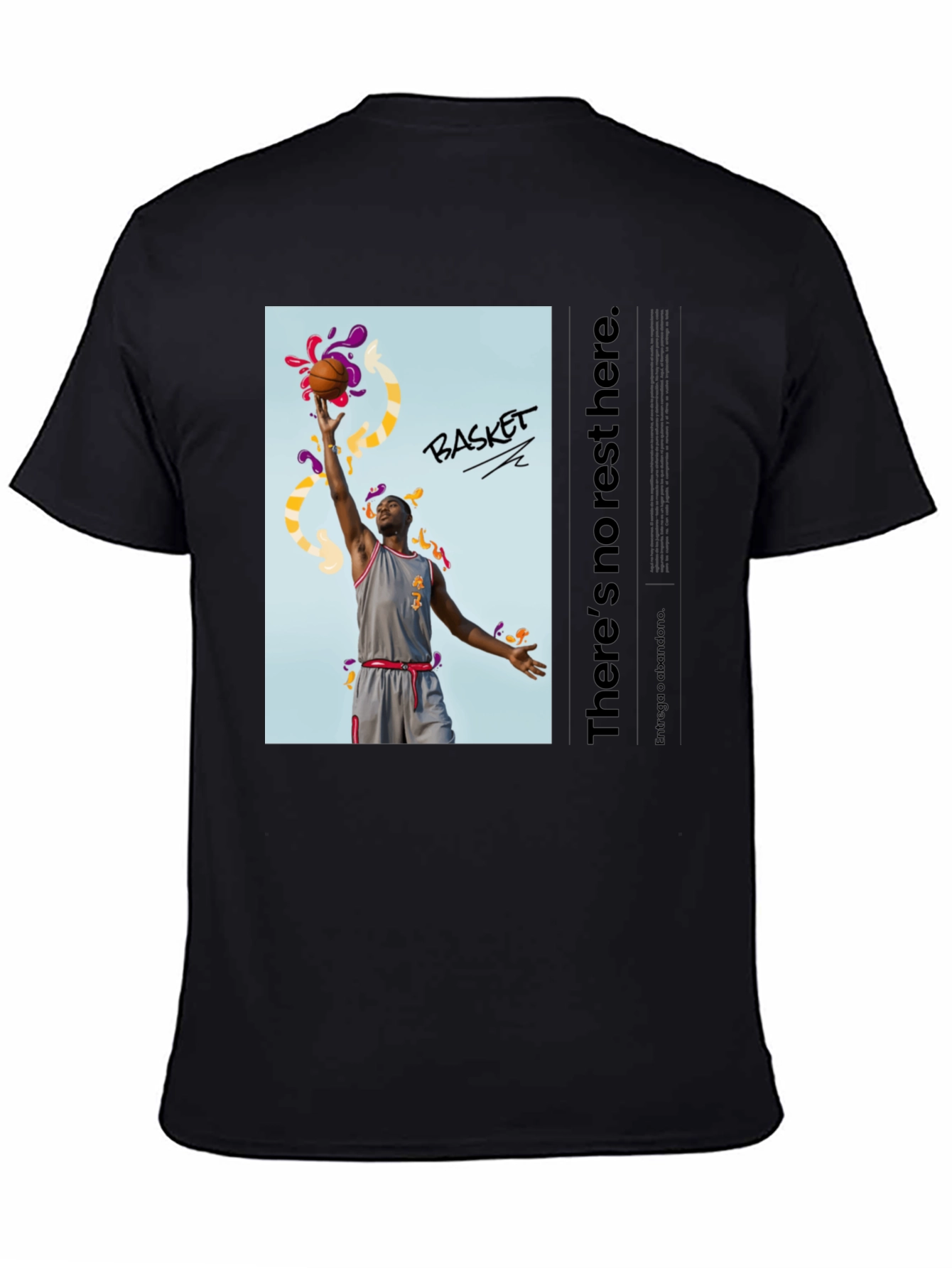 Basketball Graphic Print T-Shirt
