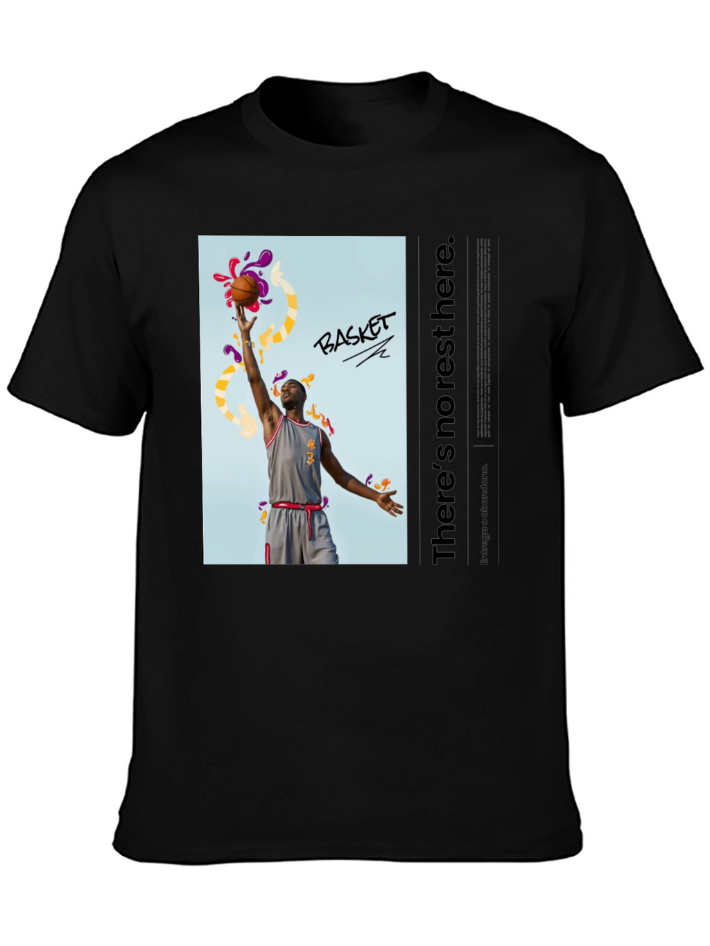 Basketball Graphic Print T-Shirt