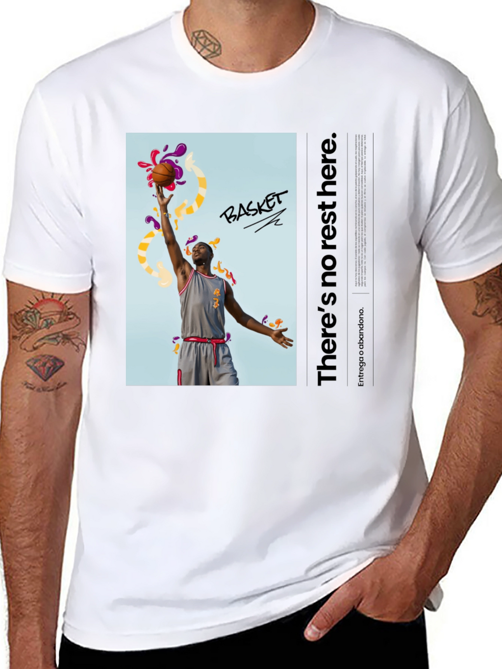 Basketball Graphic Print T-Shirt