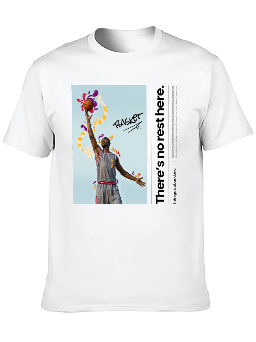 Basketball Graphic Print T-Shirt