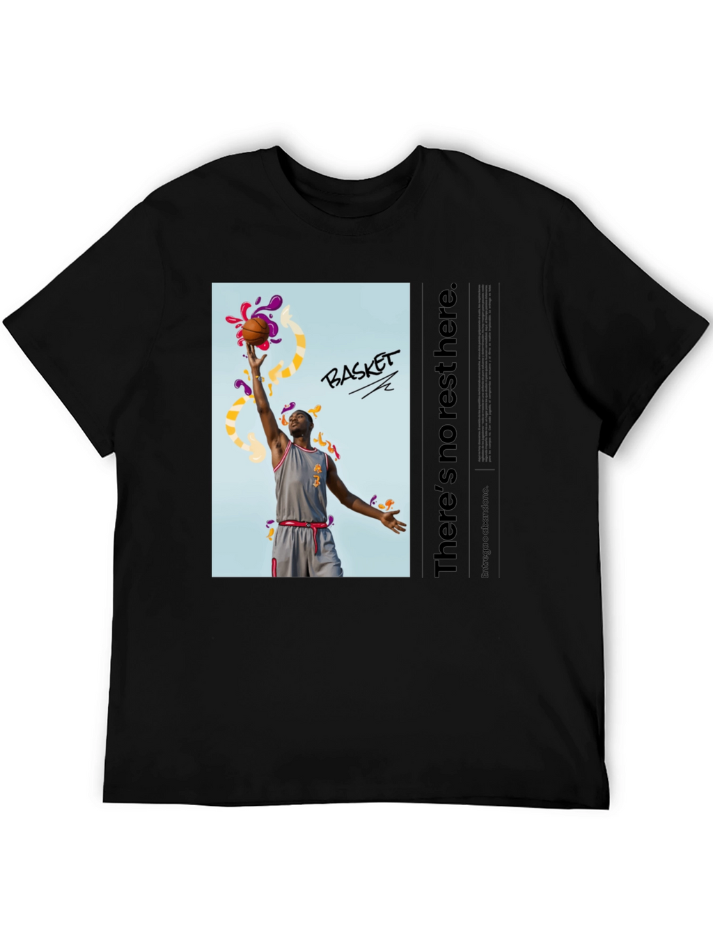 Basketball Graphic Print T-Shirt
