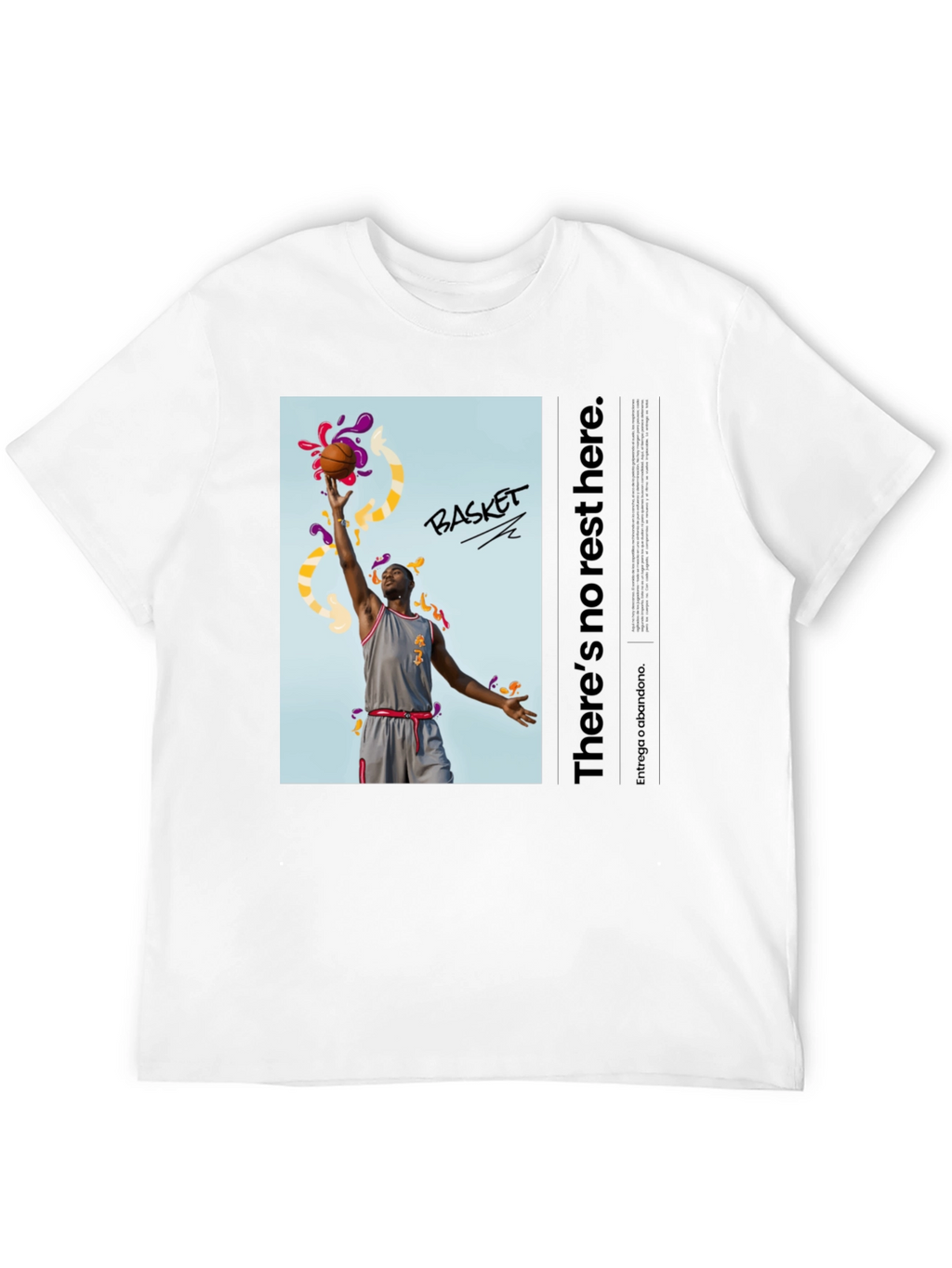 Basketball Graphic Print T-Shirt