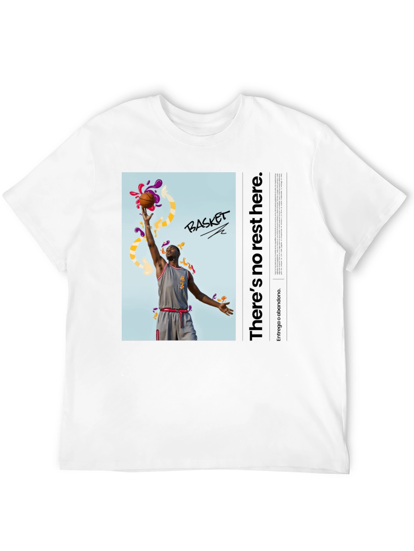 Basketball Graphic Print T-Shirt