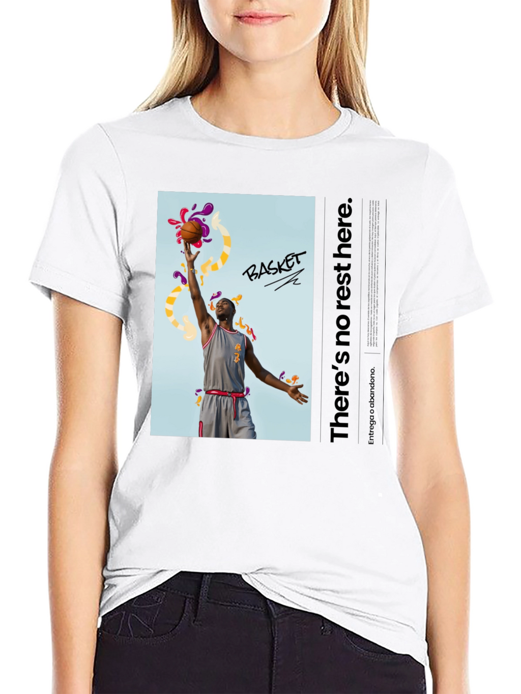Basketball Graphic Print T-Shirt