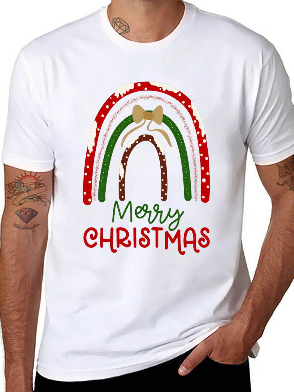 Festive Christmas Rainbow T-Shirt