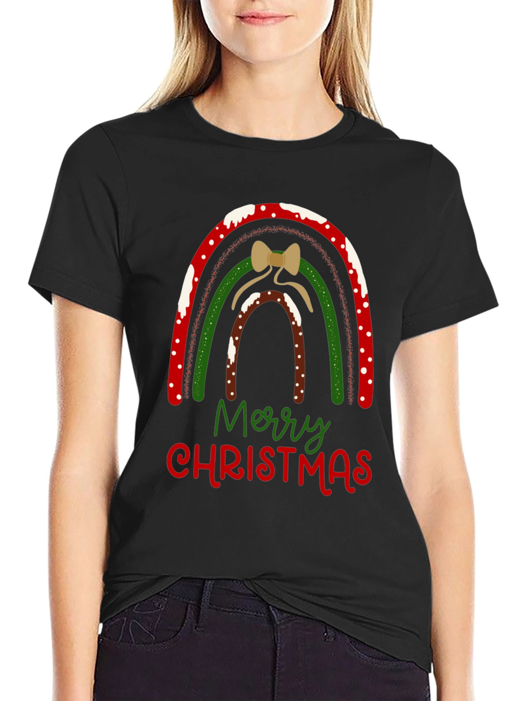 Festive Christmas Rainbow T-Shirt
