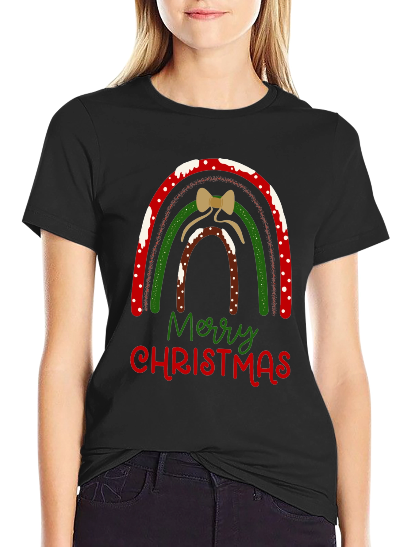 Festive Christmas Rainbow T-Shirt