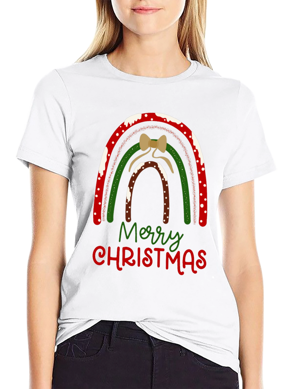 Festive Christmas Rainbow T-Shirt