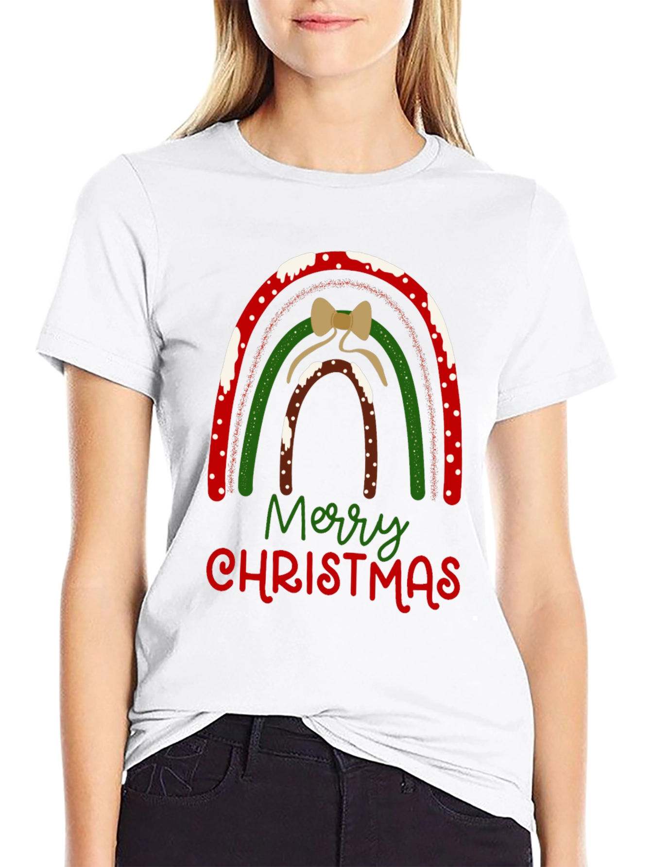 Festive Christmas Rainbow T-Shirt