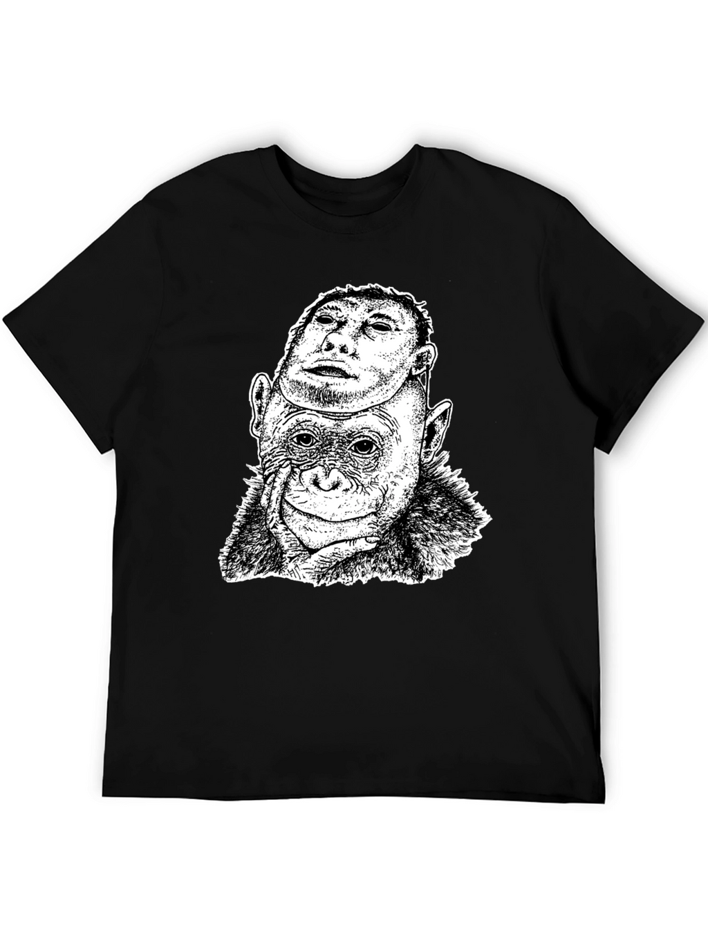 Chimpanzee Mask Graphic T-Shirt