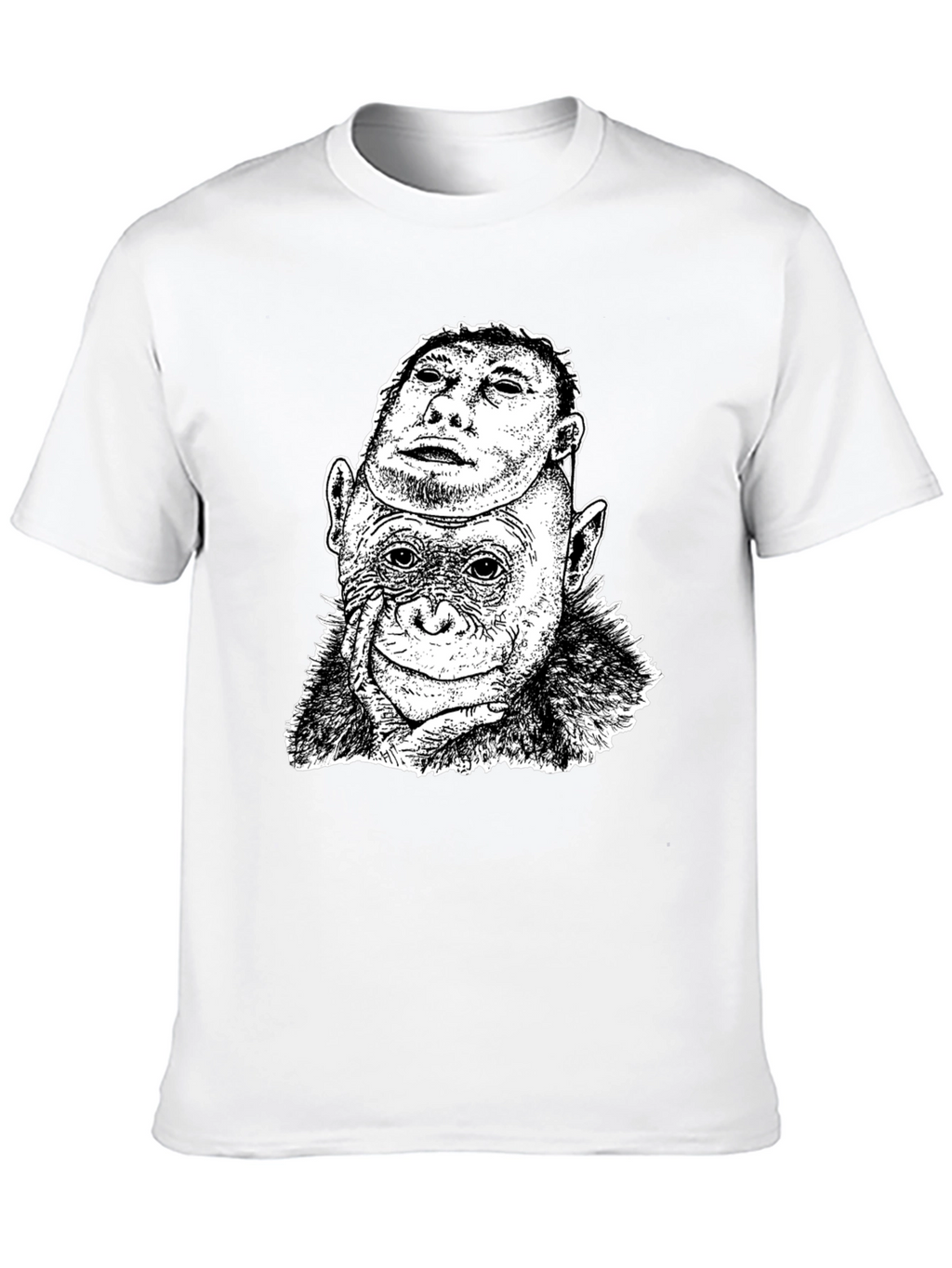 Chimpanzee Mask Graphic T-Shirt
