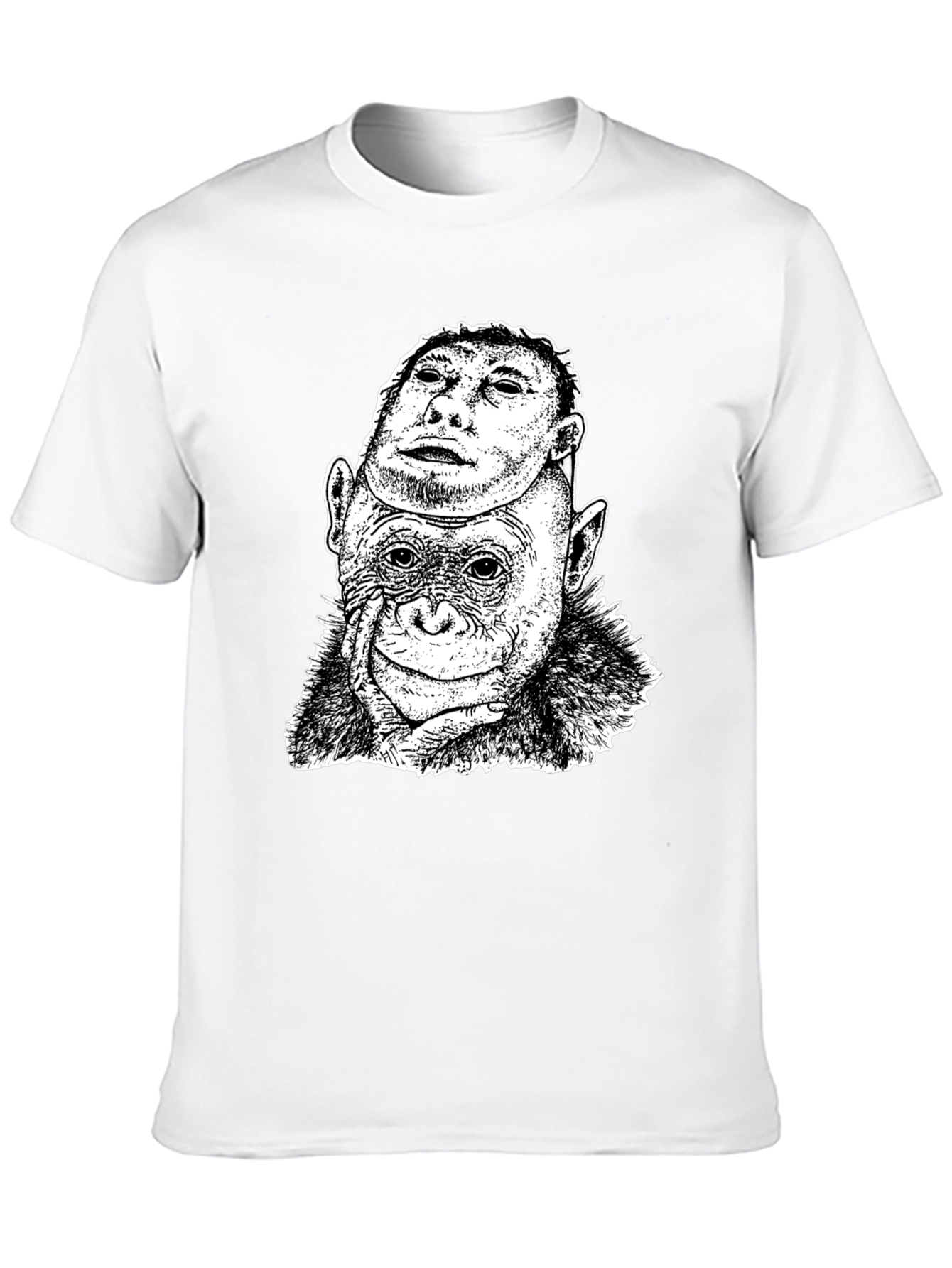 Chimpanzee Mask Graphic T-Shirt