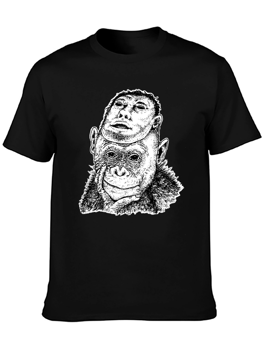 Chimpanzee Mask Graphic T-Shirt