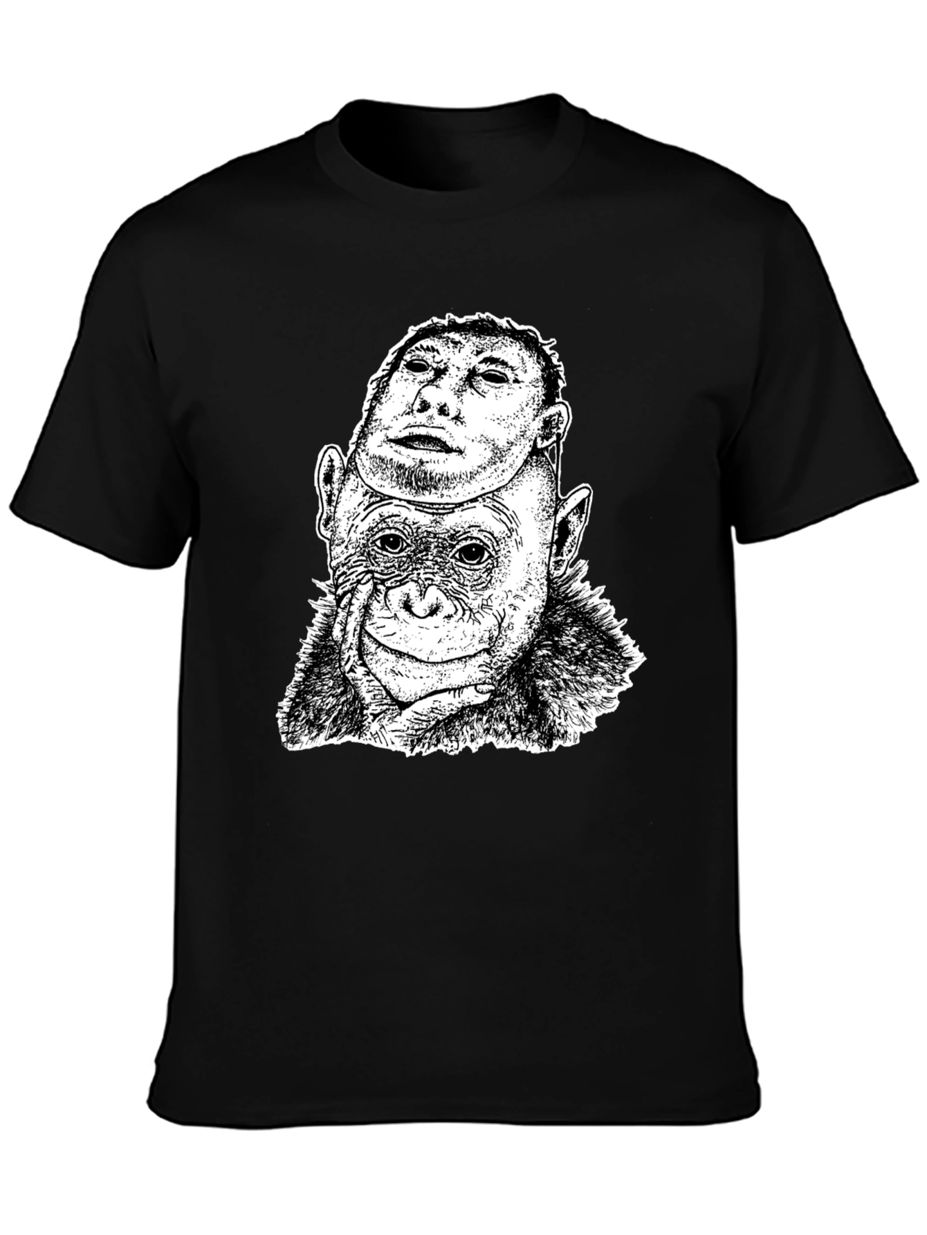 Chimpanzee Mask Graphic T-Shirt