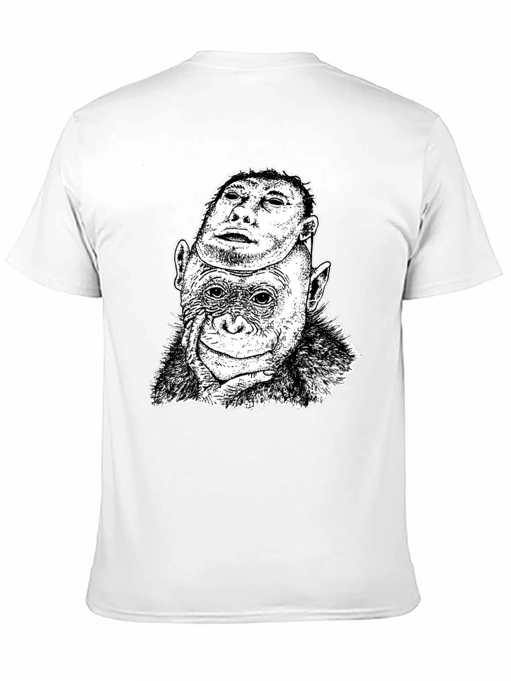 Chimpanzee Mask Graphic T-Shirt