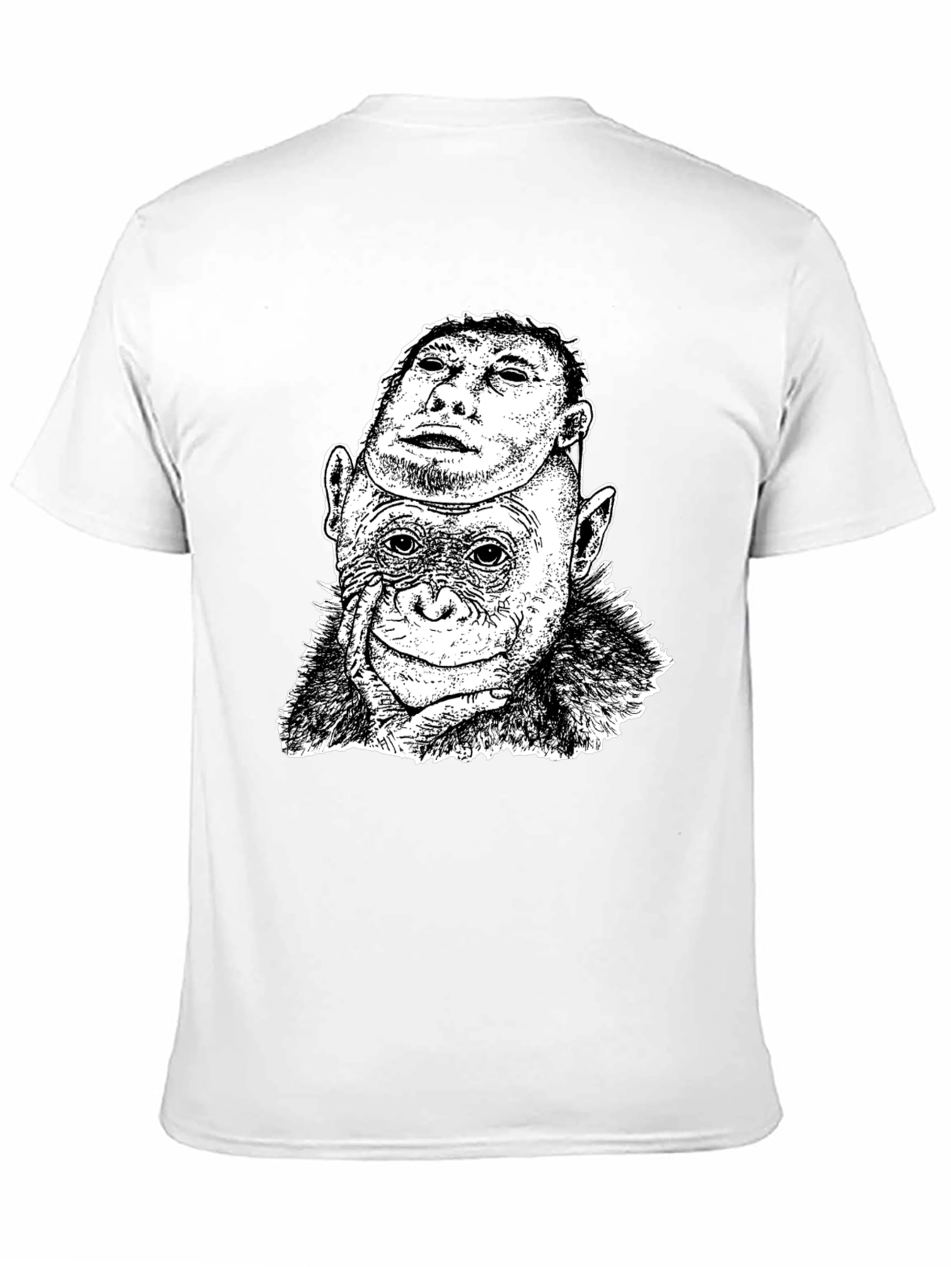 Chimpanzee Mask Graphic T-Shirt