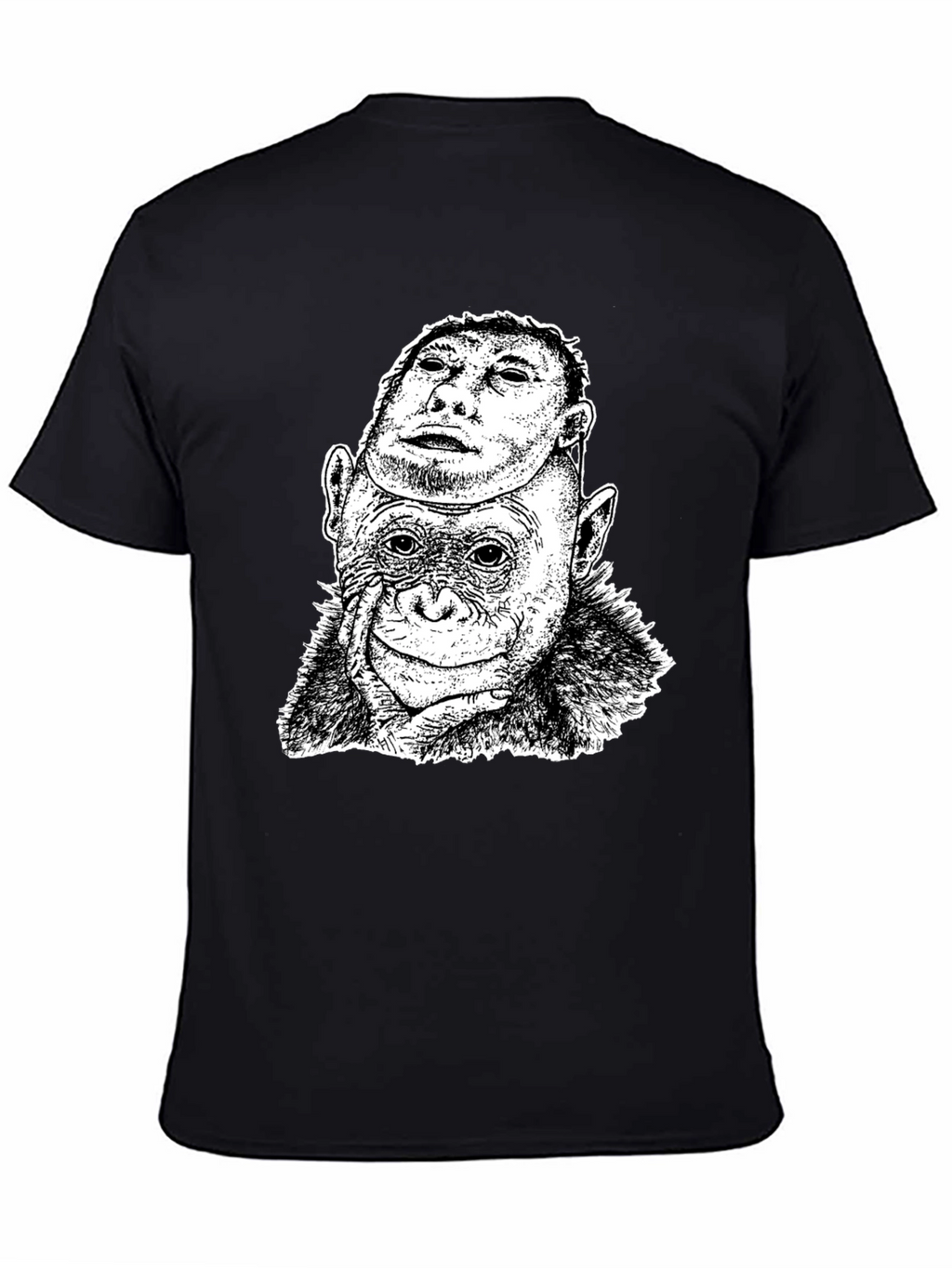 Chimpanzee Mask Graphic T-Shirt