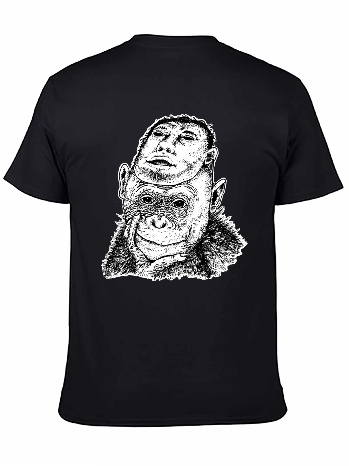 Chimpanzee Mask Graphic T-Shirt