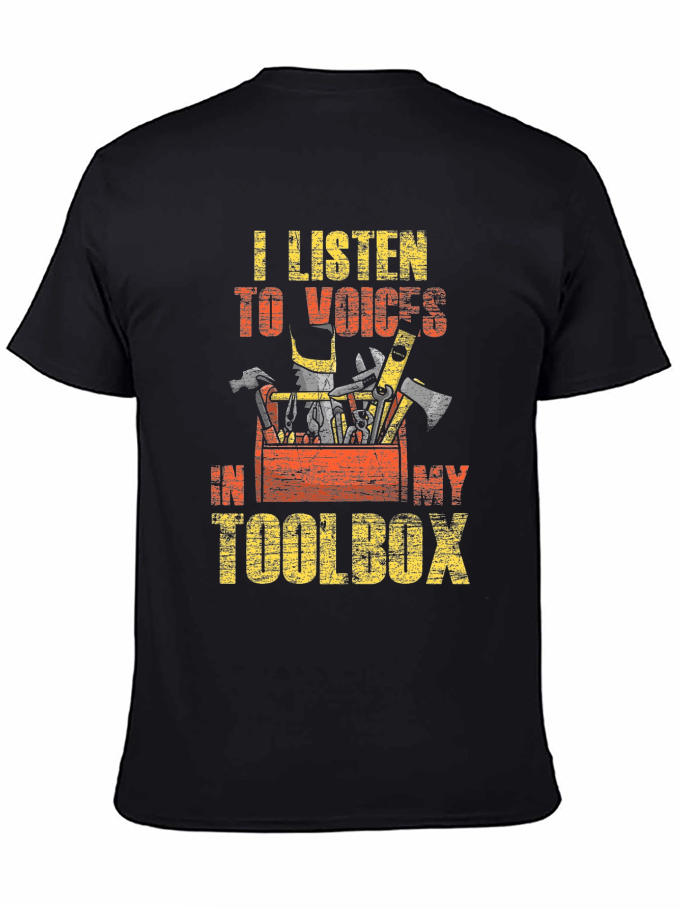 Toolbox Voices Mens Black Graphic T-Shirt