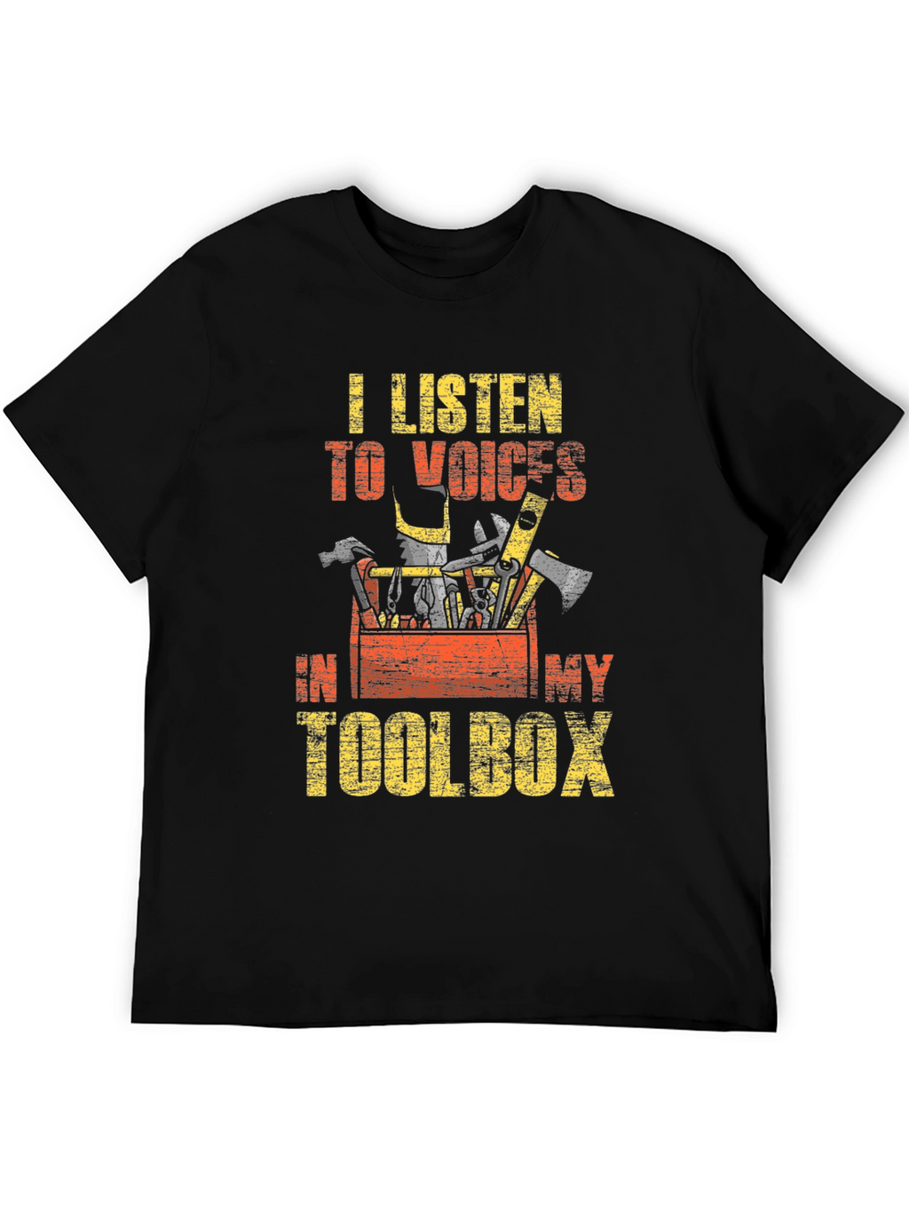 Toolbox Voices Mens Black Graphic T-Shirt