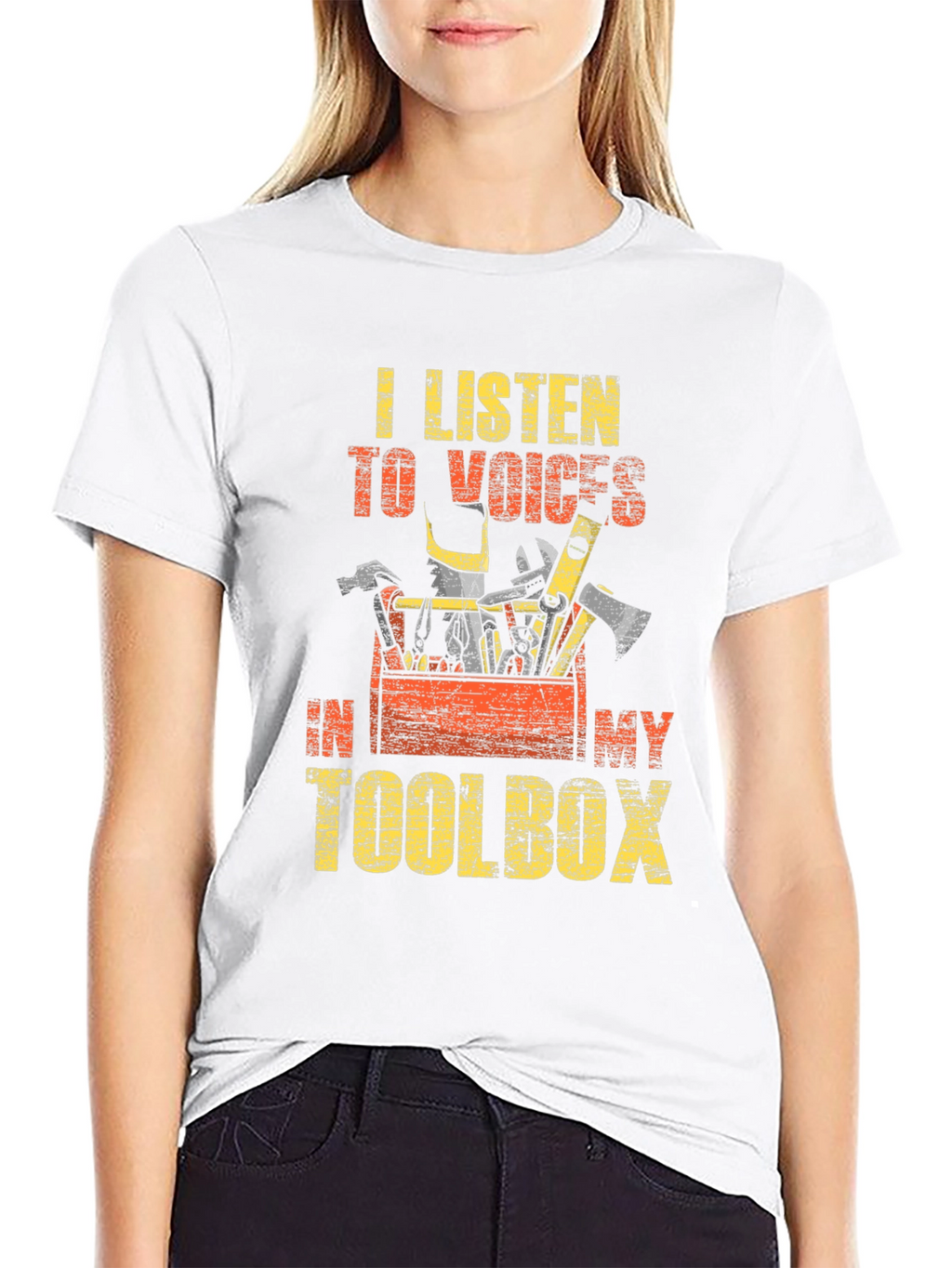 Toolbox Voices Mens Black Graphic T-Shirt