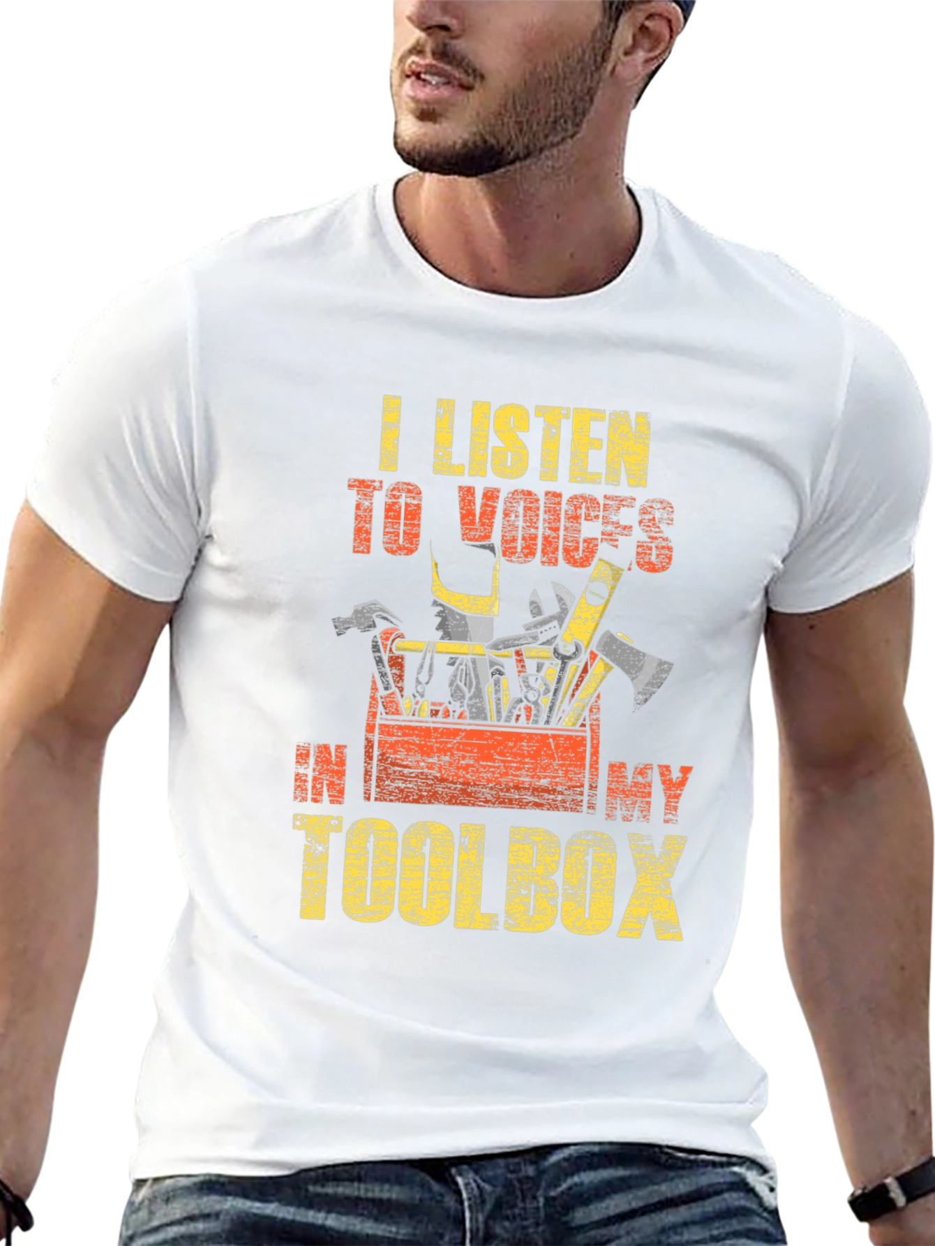 Toolbox Voices Mens Black Graphic T-Shirt
