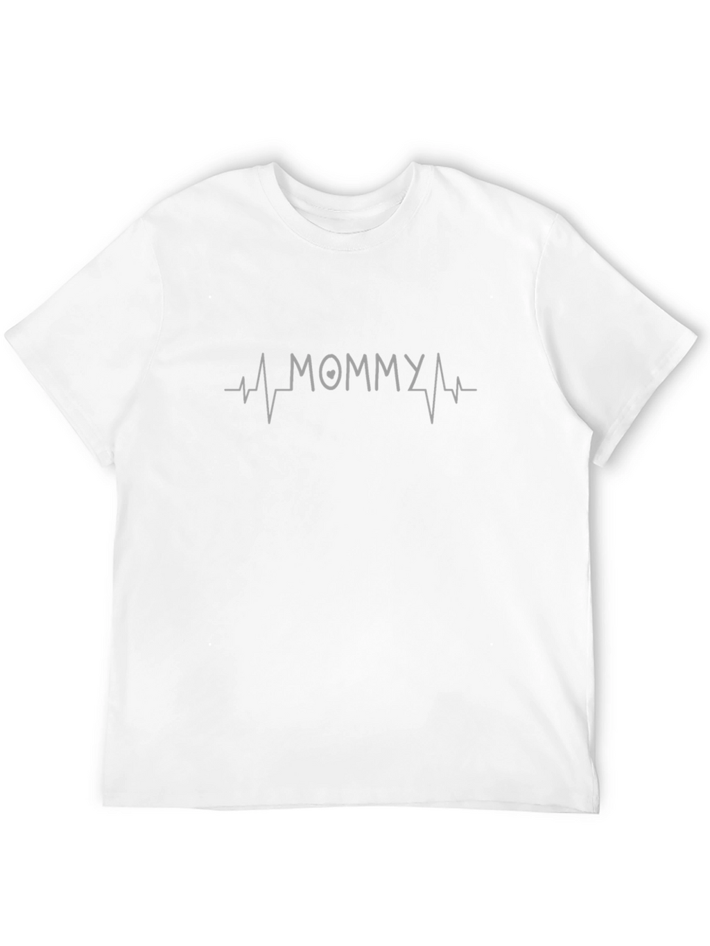 Mommy Heartbeat T-Shirt - Black