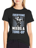 Tone-Up Graphic Tee - Bodybuilder Shirt