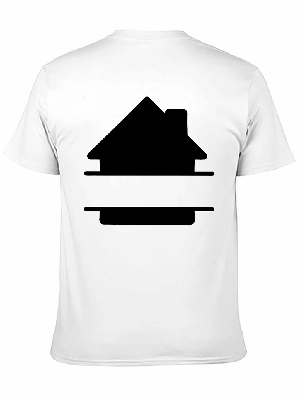 Customizable House Graphic Tee - Black