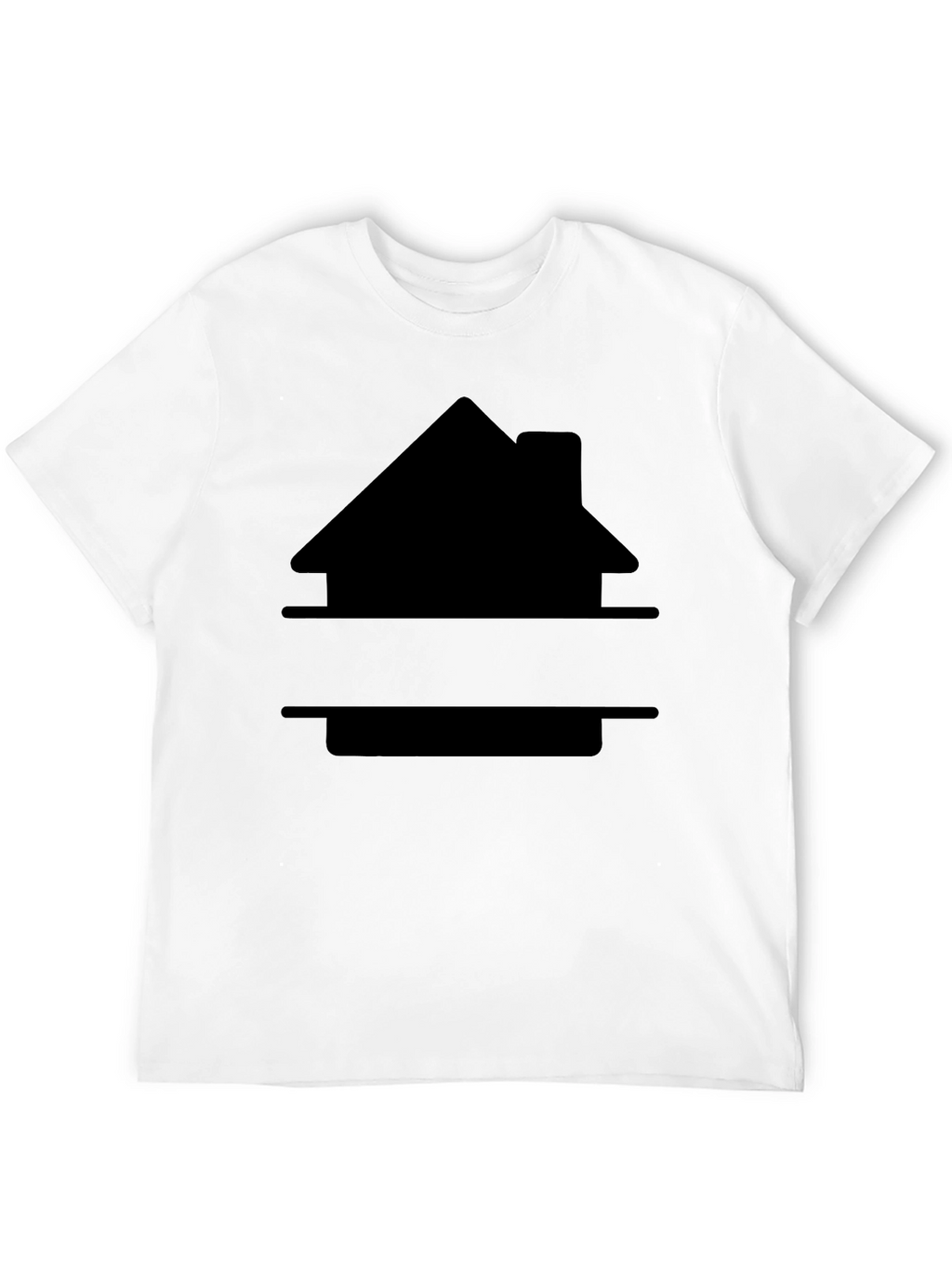 Customizable House Graphic Tee - Black