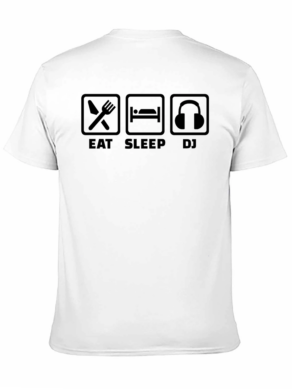 Eat Sleep DJ Black T-Shirt - Music Lover Tee