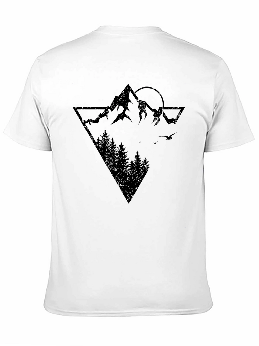 Mountainscape Graphic Print T-Shirt