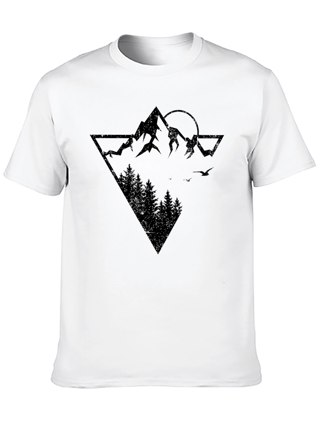 Mountainscape Graphic Print T-Shirt