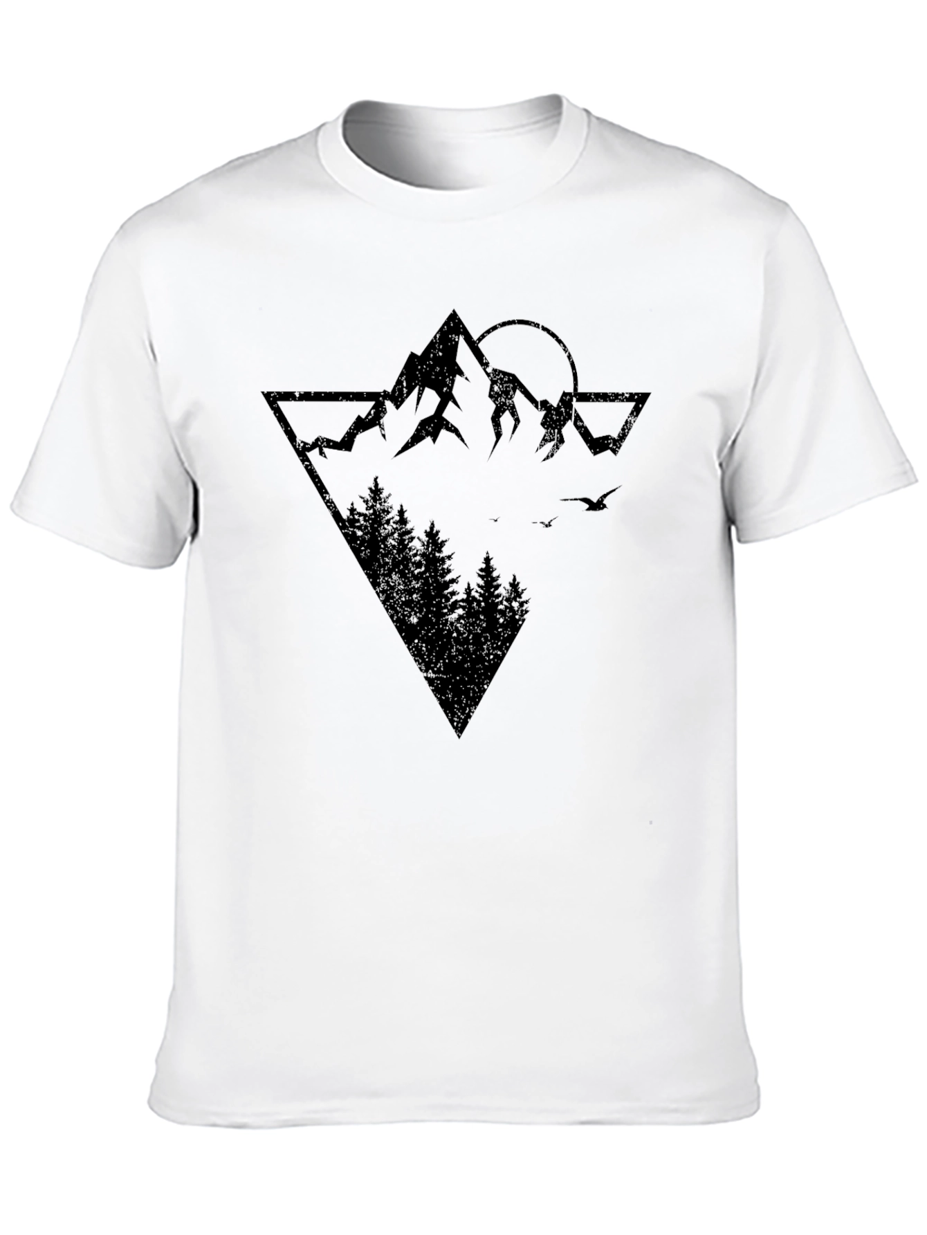 Mountainscape Graphic Print T-Shirt