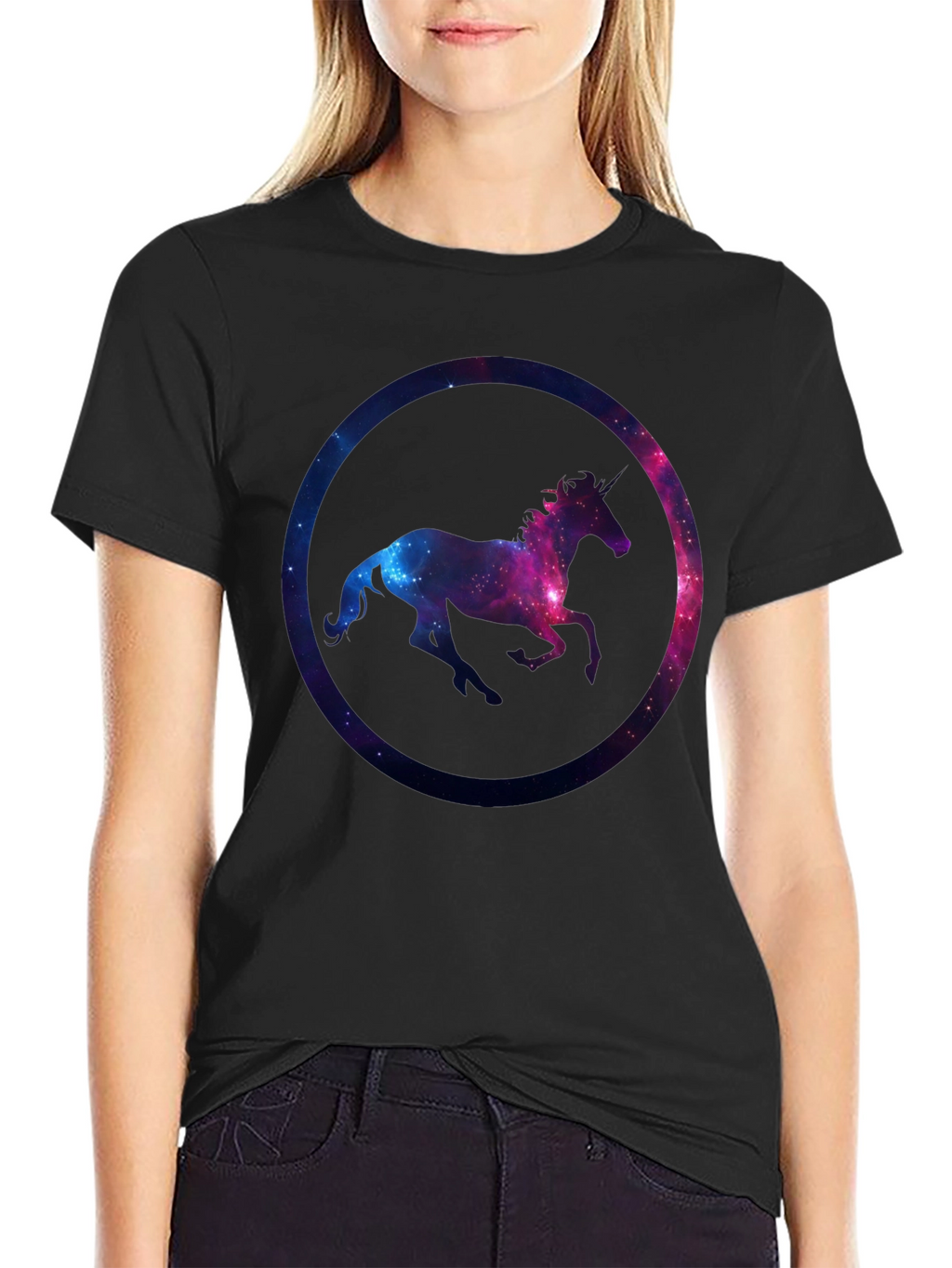 Unicorn Galaxy Graphic T-Shirt