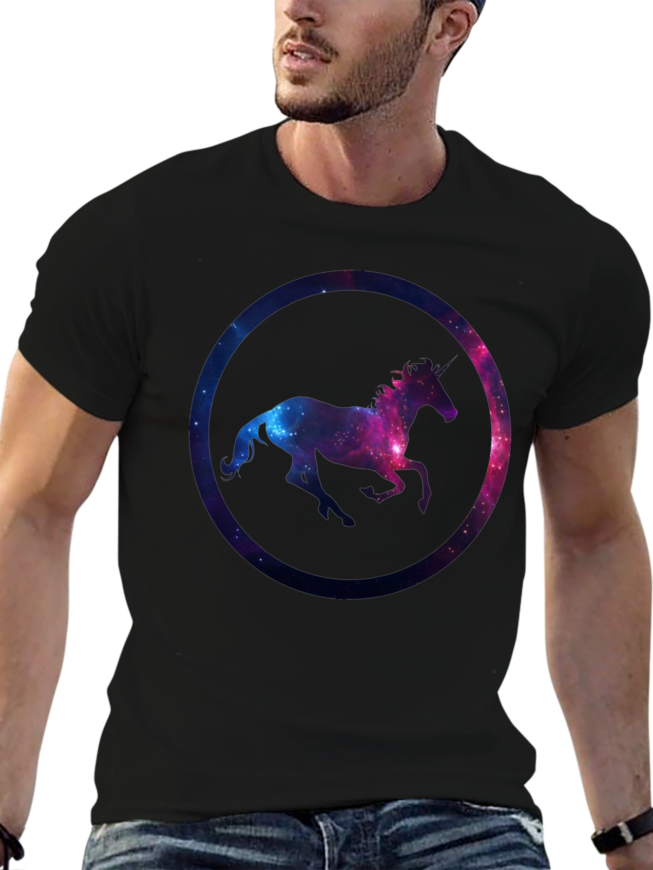 Unicorn Galaxy Graphic T-Shirt