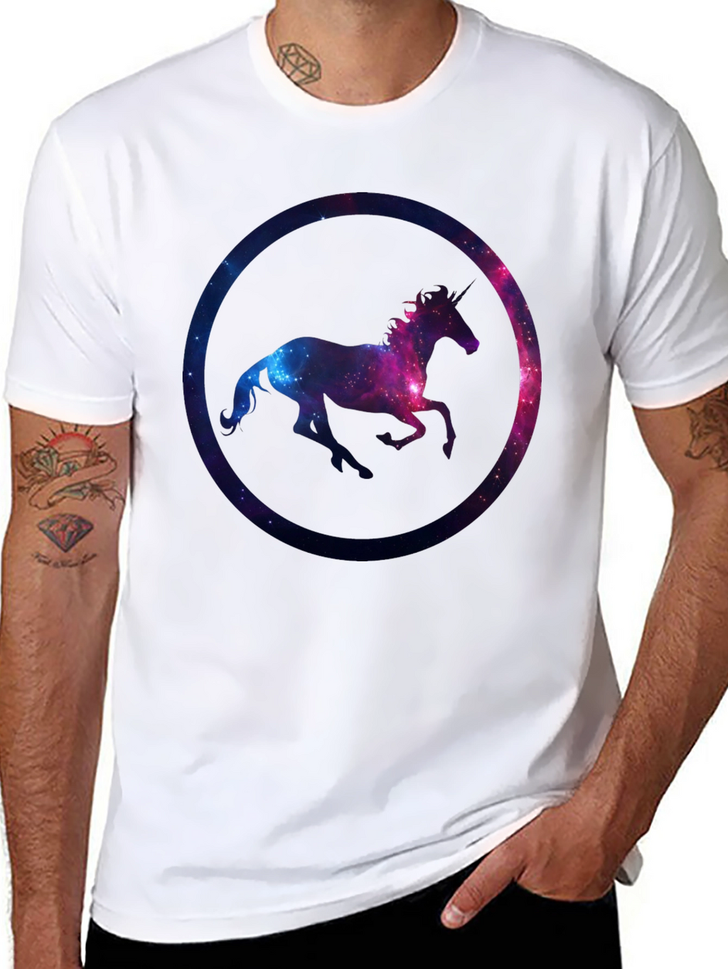 Unicorn Galaxy Graphic T-Shirt