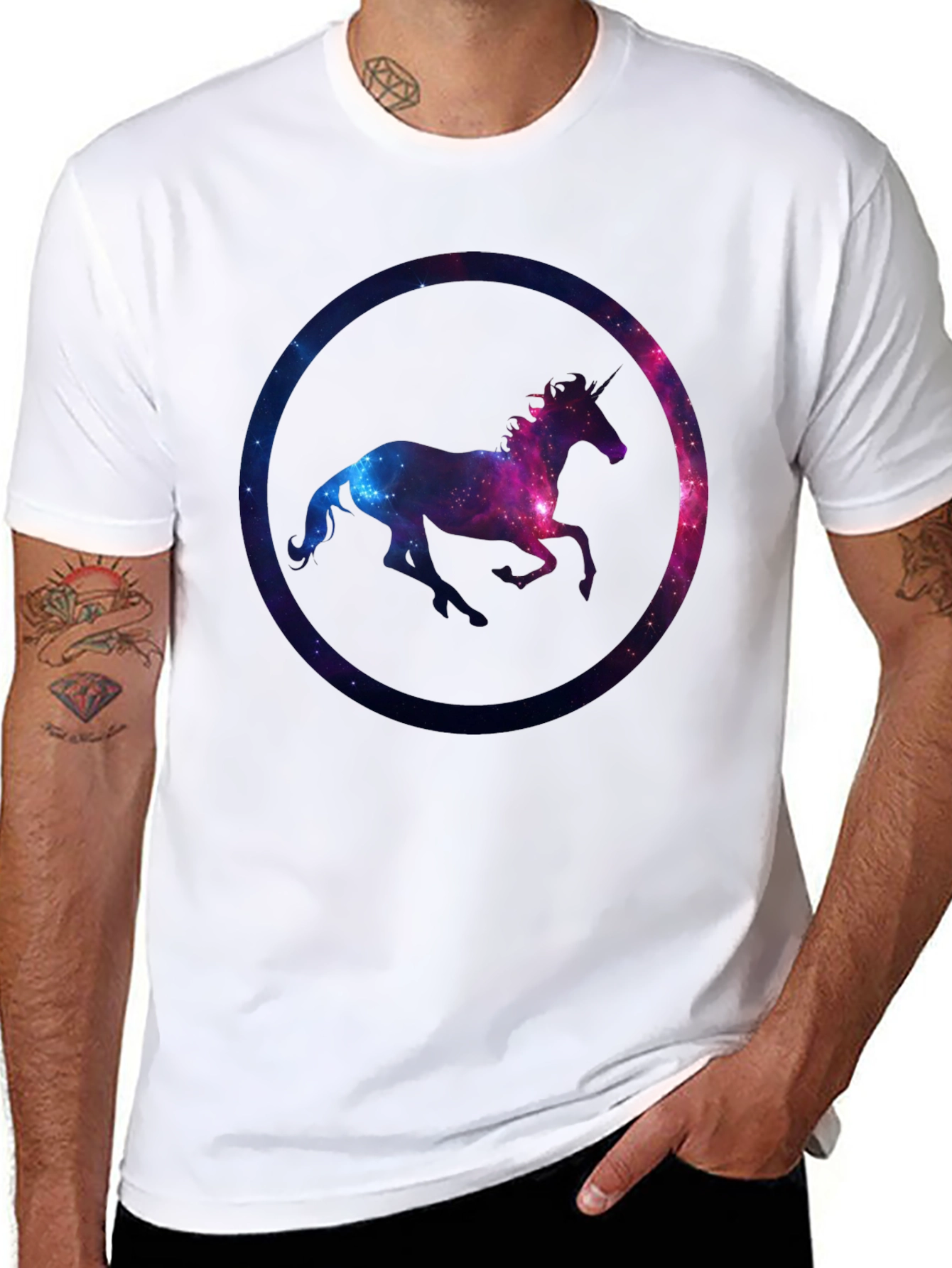 Unicorn Galaxy Graphic T-Shirt